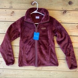 BNWT Columbia Fleece Super Soft Burgundy Rose Sm